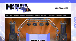 Desktop Screenshot of maximummusicdj.com